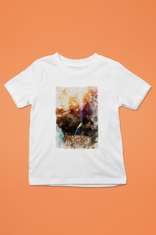 BioShock Beyaz Unisex Çocuk Tişört