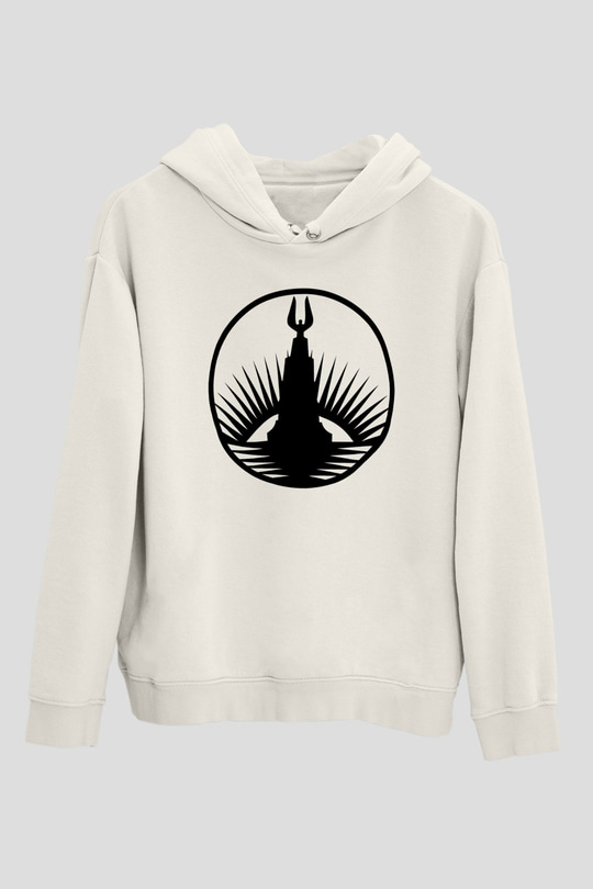 BioShock Beyaz Unisex Kapşonlu Sweatshirt