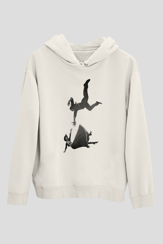 BioShock Beyaz Unisex Kapşonlu Sweatshirt