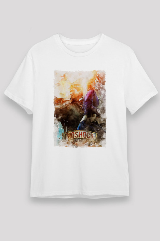 BioShock Beyaz Unisex Tişört T-Shirt
