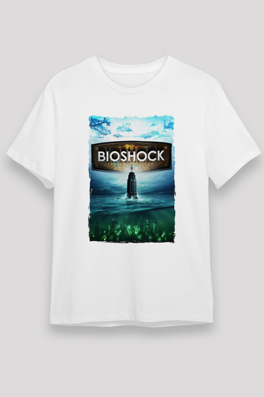 BioShock Beyaz Unisex Tişört T-Shirt