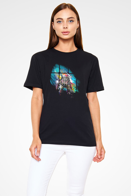 Bioshock James Baskılı Unisex Siyah Tişört - Tshirt