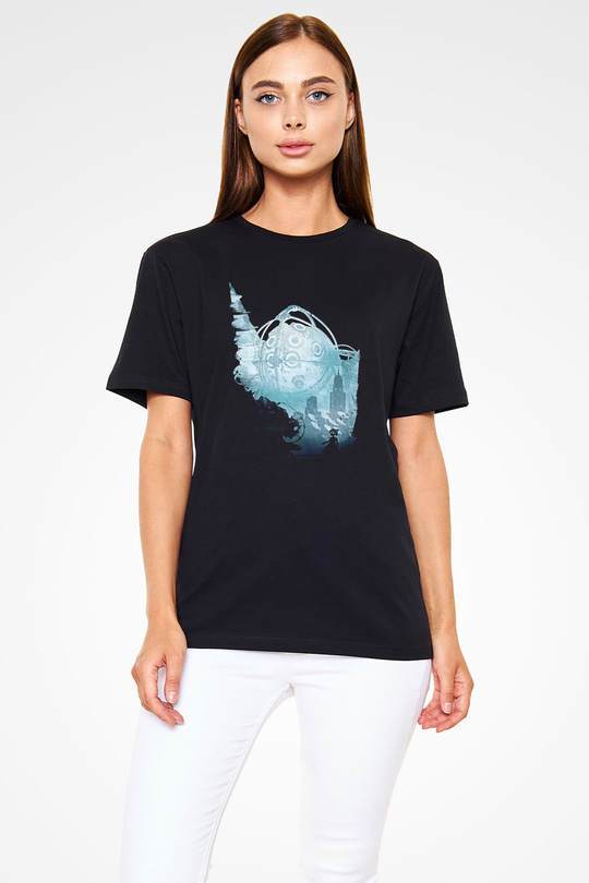 Bioshock James Baskılı Unisex Siyah Tişört - Tshirt