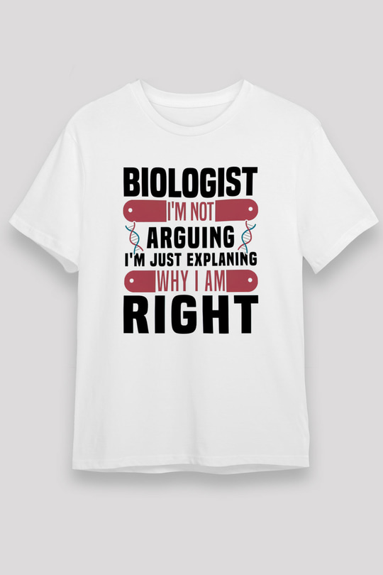 Biyolog Beyaz Unisex Tişört T-Shirt - TişörtFabrikası