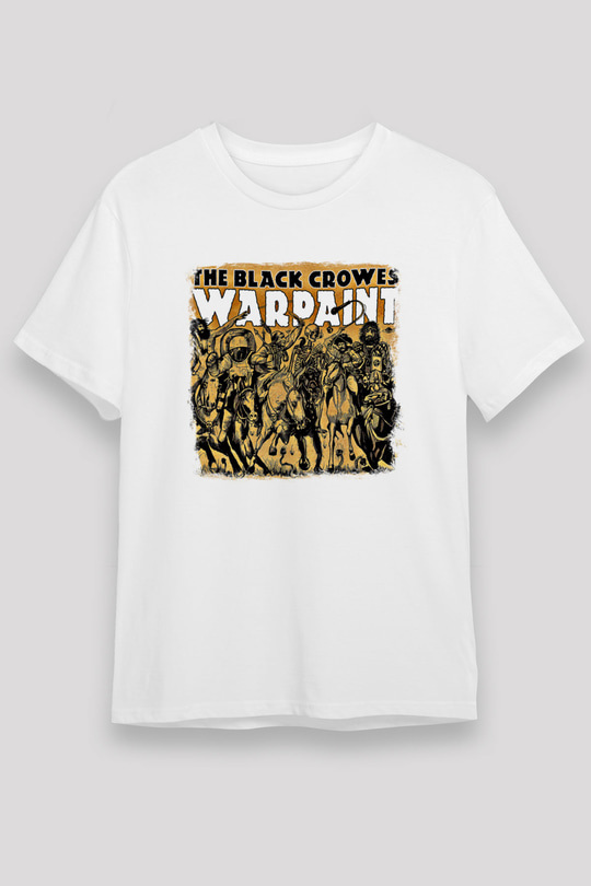 Black Crowes Baskılı Unisex Beyaz Tişört