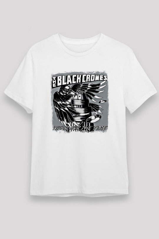 Black Crowes Baskılı Unisex Beyaz Tişört