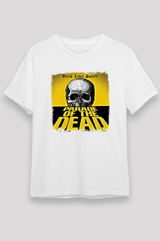 Black Label Society Baskılı Unisex Beyaz Tişört