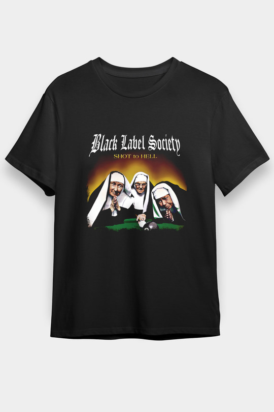 Black Label Society Baskılı Unisex Siyah Tişört