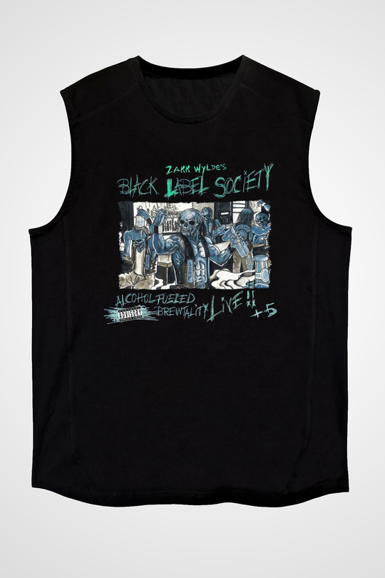 Black Label Society Siyah Unisex Kolsuz Tişört