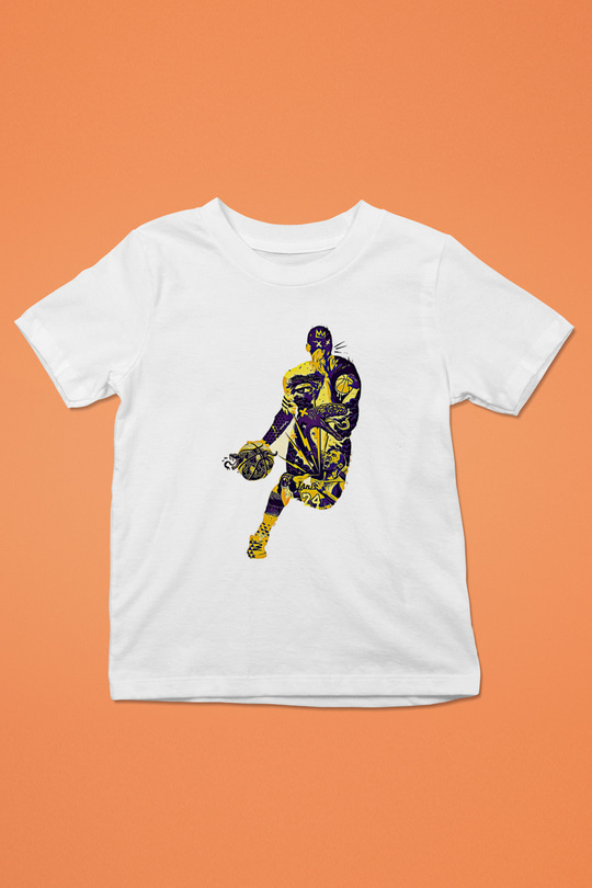 Black Mamba Baskılı Beyaz Unisex Beyaz Çocuk Tişört - Tshirt