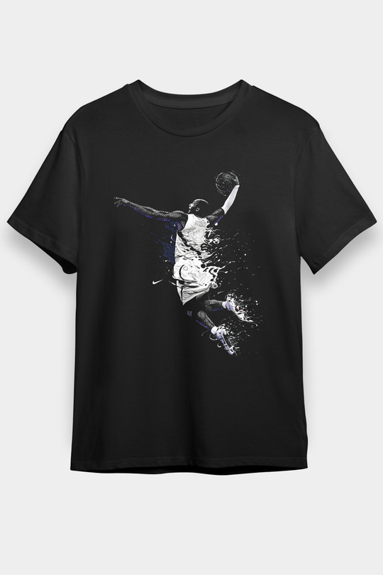 Black Mamba Baskılı Unisex Siyah Tişört - Tshirt