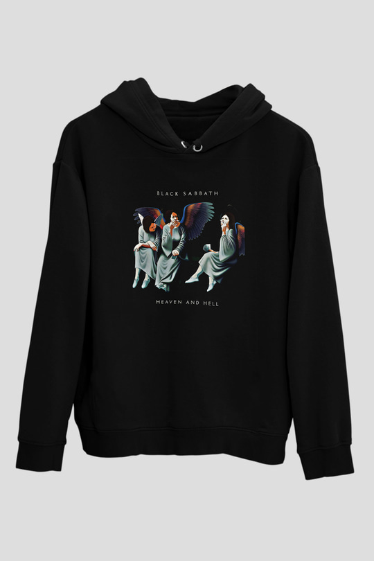 Black Sabbath Baskılı Unisex Siyah Hoodie