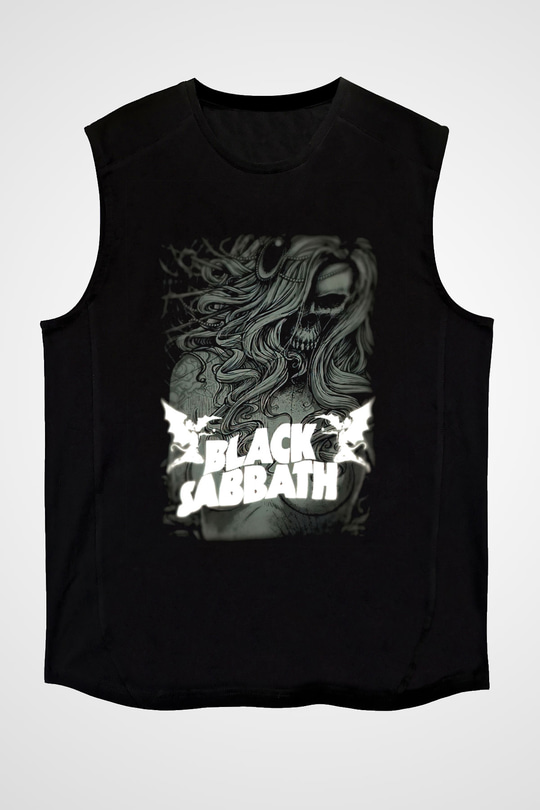 Black Sabbath Siyah Unisex Kolsuz Tişört
