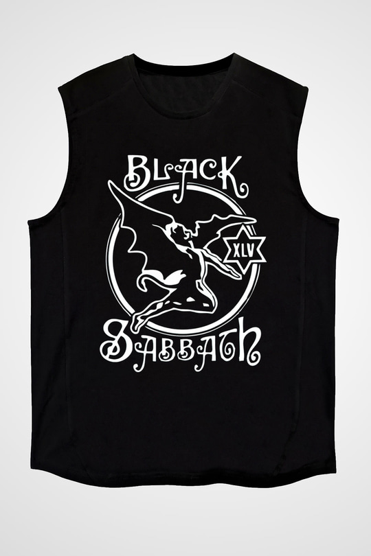Black Sabbath Siyah Unisex Kolsuz Tişört