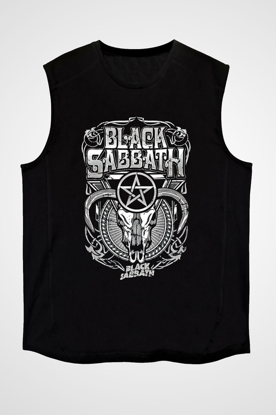 Black Sabbath Siyah Unisex Kolsuz Tişört