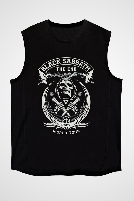 Black Sabbath Siyah Unisex Kolsuz Tişört