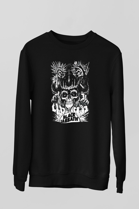 Black Sabbath Siyah Unisex Sweatshirt