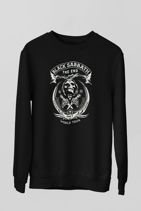Black Sabbath Siyah Unisex Sweatshirt