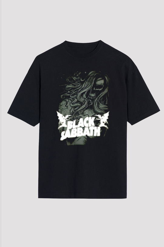 Black Sabbath Siyah Oversize Tişört Oversize T-shirt - TişörtFabrikası