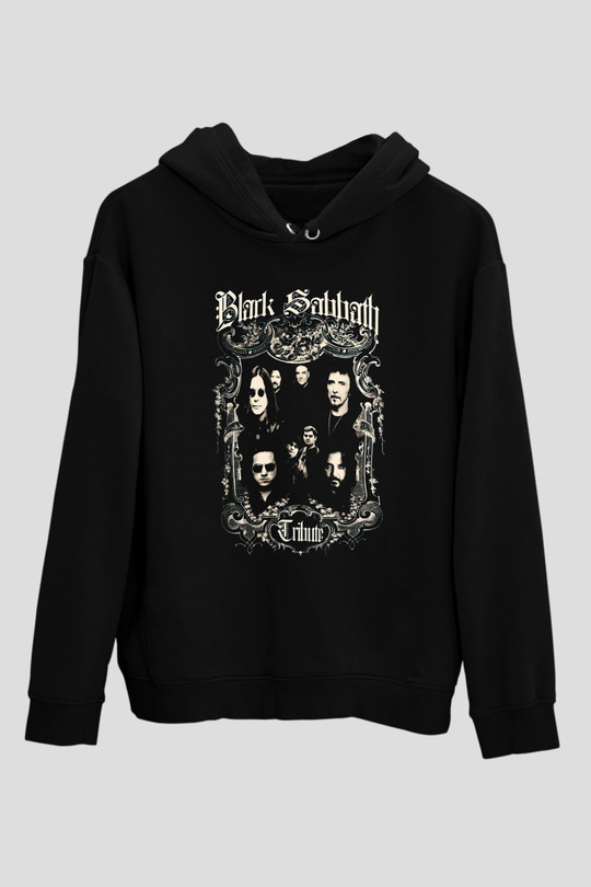 Black Sabbath Tribute Siyah Unisex Kapüşonlu Sweatshirt