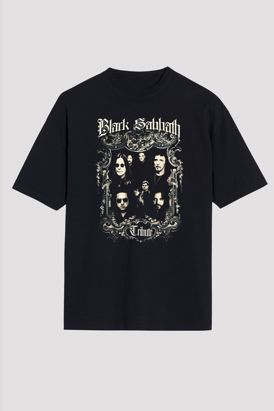 Black Sabbath Tribute Siyah Oversize Tişört Oversize T-shirt - TişörtFabrikası