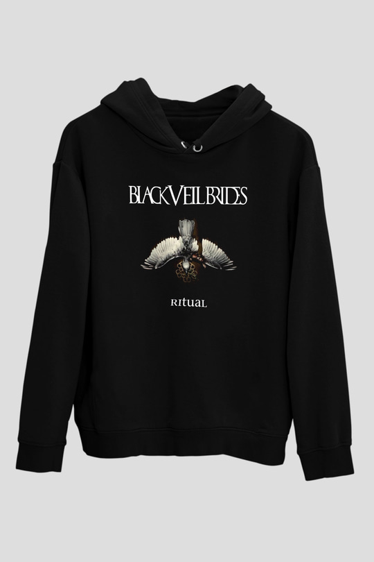 Black Veil Brides Siyah Unisex Kapüşonlu Sweatshirt