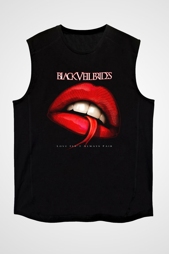 Black Veil Brides Siyah Unisex Kolsuz Tişört