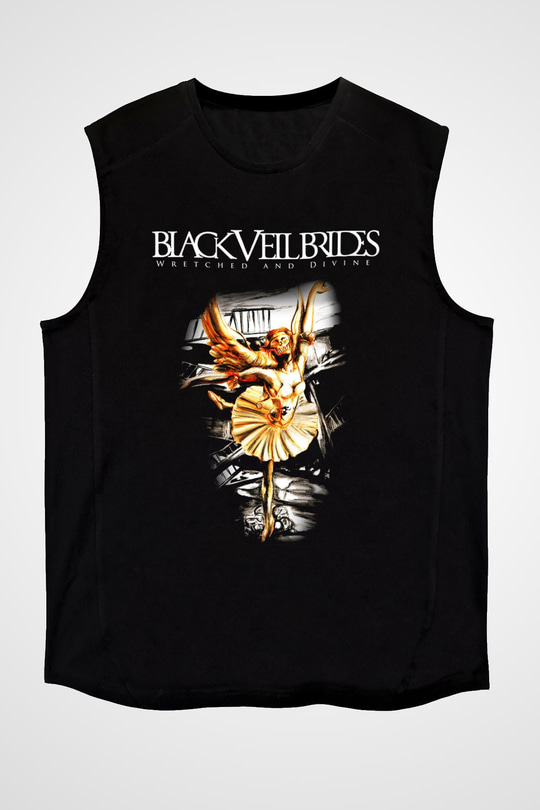 Black Veil Brides Siyah Unisex Kolsuz Tişört