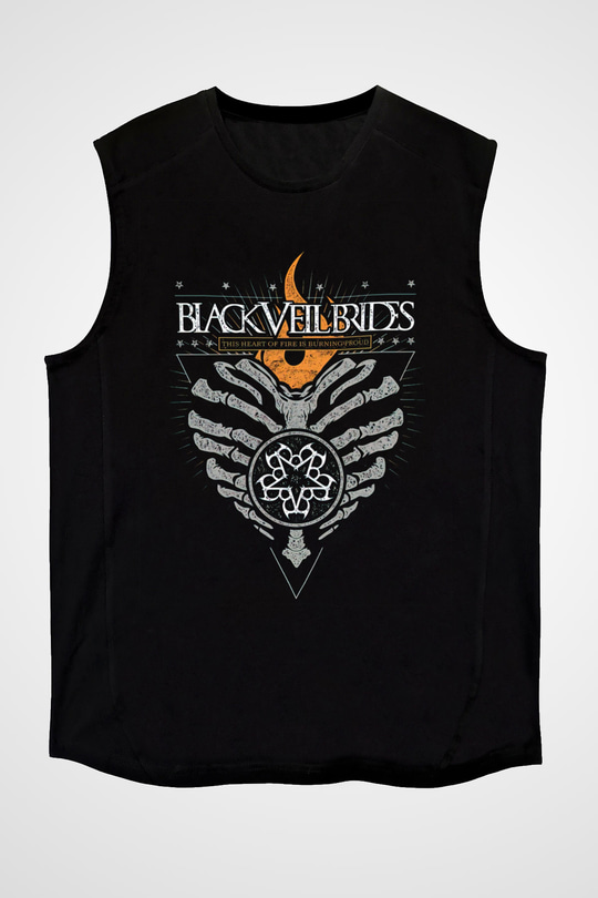 Black Veil Brides Siyah Unisex Kolsuz Tişört