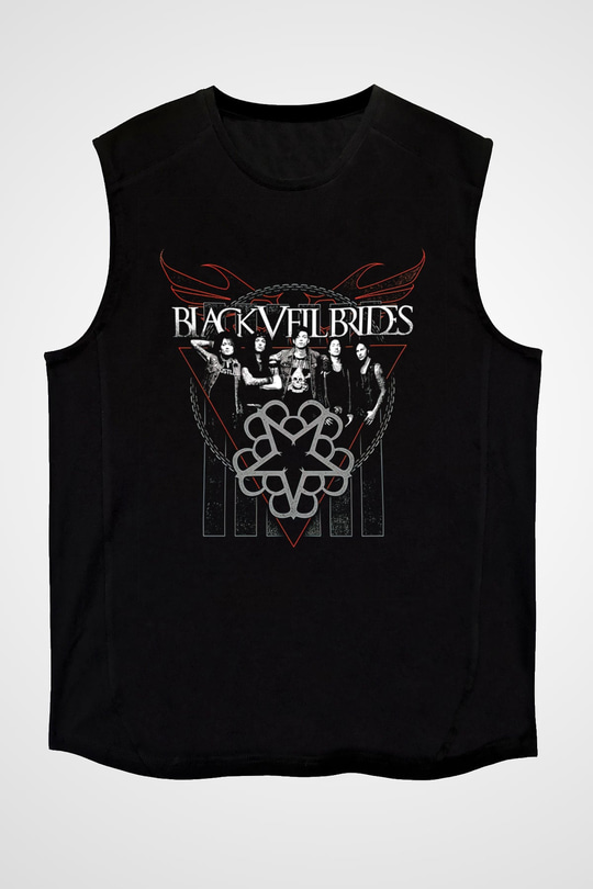 Black Veil Brides Siyah Unisex Kolsuz Tişört