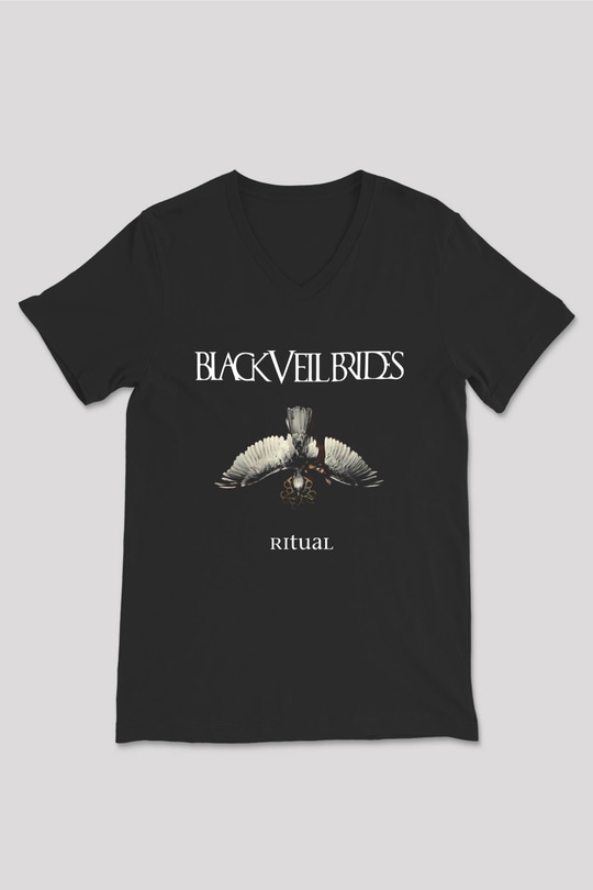 Black Veil Brides Siyah Unisex V Yaka Tişört
