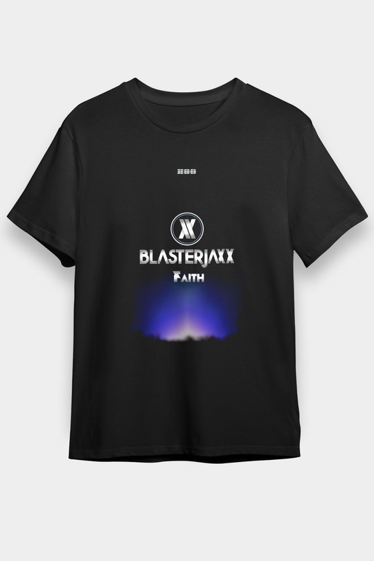 Blasterjaxx Siyah Unisex Tişört T-Shirt - TişörtFabrikası