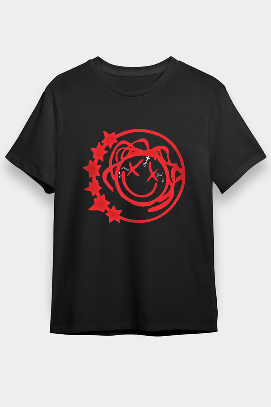 Blink-182 Baskılı Unisex Siyah Tişört