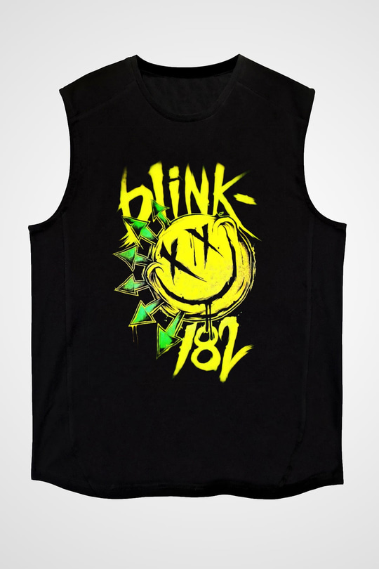 Blink 182 Siyah Unisex Kolsuz Tişört