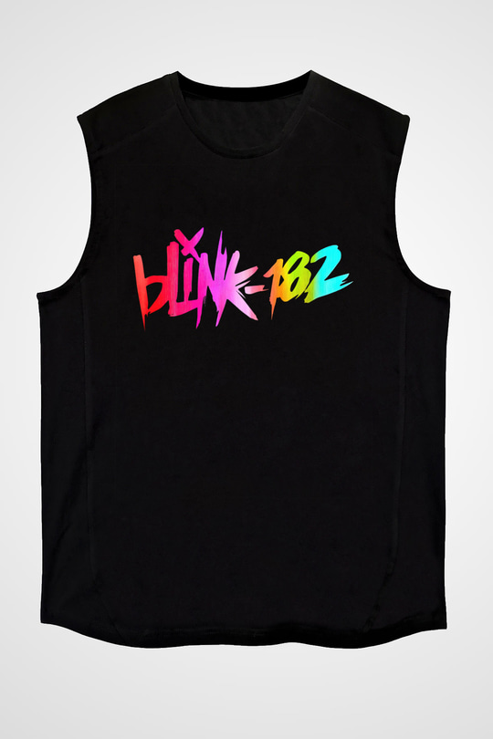 Blink 182 Siyah Unisex Kolsuz Tişört