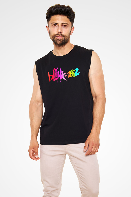 Blink 182 Siyah Unisex Kolsuz Tişört