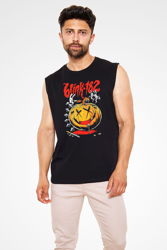Blink 182 Siyah Unisex Kolsuz Tişört