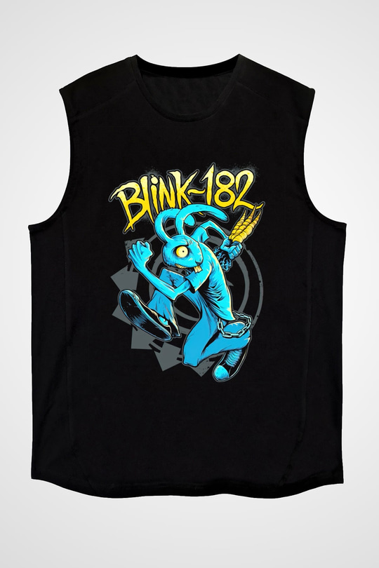 Blink 182 Siyah Unisex Kolsuz Tişört