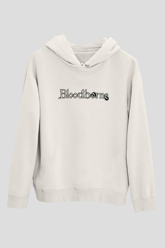 Bloodborne Beyaz Unisex Hoodie
