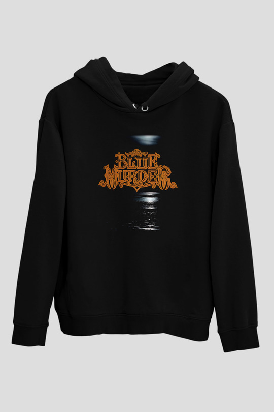Blue Murder Siyah Unisex Kapüşonlu Sweatshirt