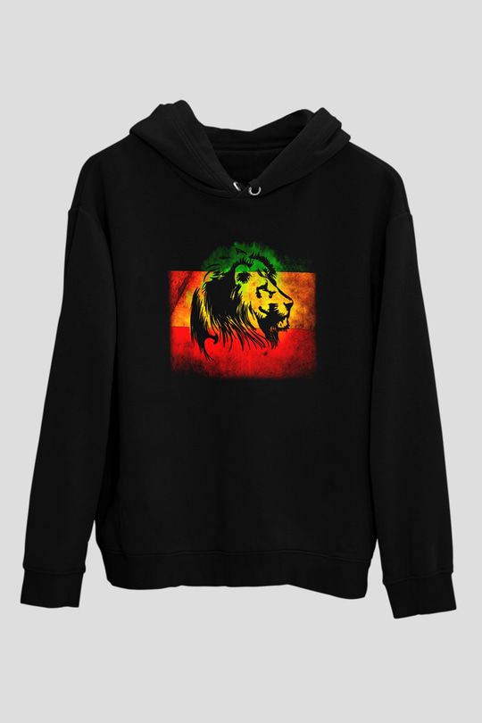 Bob Marley Siyah Unisex Hoodie