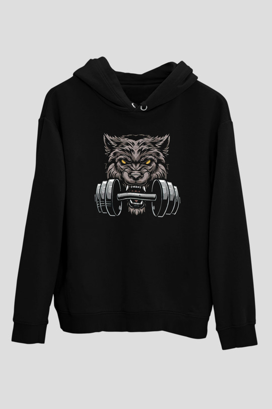 Bodybuilding KurtSiyah  Unisex Hoodie