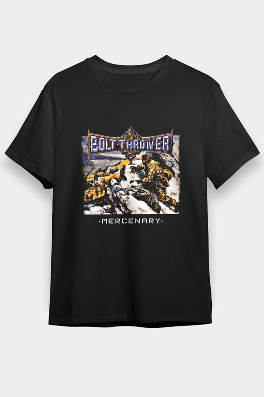 Bolt Thrower Baskılı Unisex Siyah Tişört