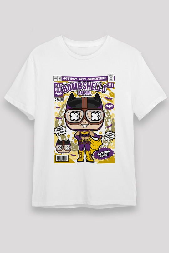 Bombshells Baskılı Unisex Beyaz Tişört