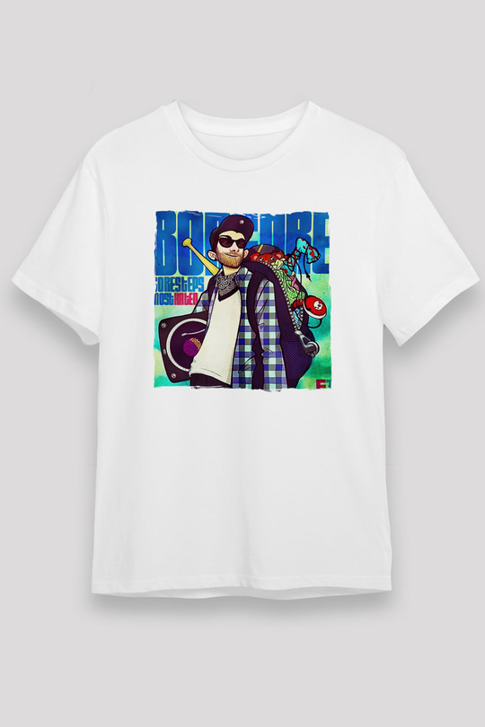 Borgore Beyaz Unisex Tişört T-Shirt - TişörtFabrikası