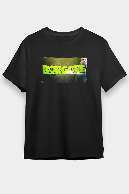 Borgore Siyah Unisex Tişört T-Shirt - TişörtFabrikası