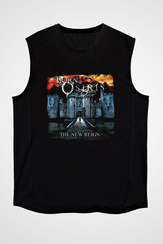 Born Of Osiris Baskılı Unisex Siyah Kolsuz Tişört