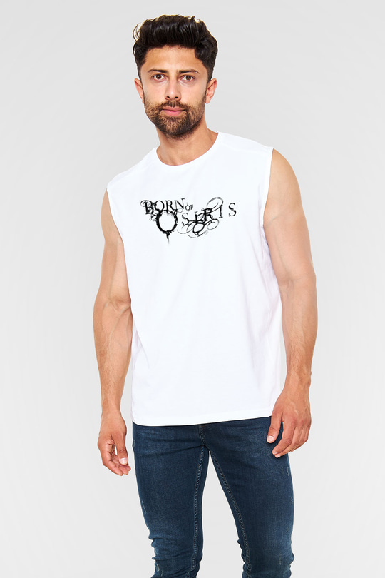 Born Of Osiris Beyaz Unisex Kolsuz Tişört