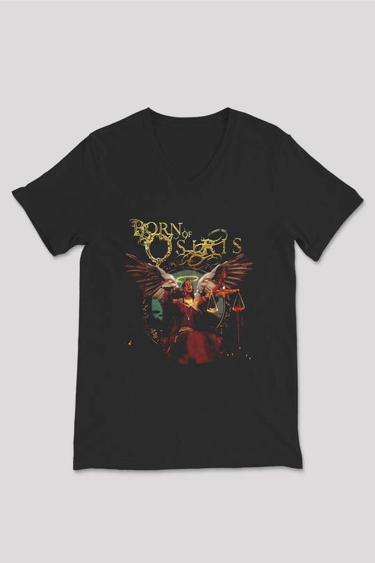 Born Of Osiris Siyah Unisex V Yaka Tişört