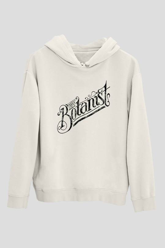 Botanikçi Beyaz Unisex Hoodie